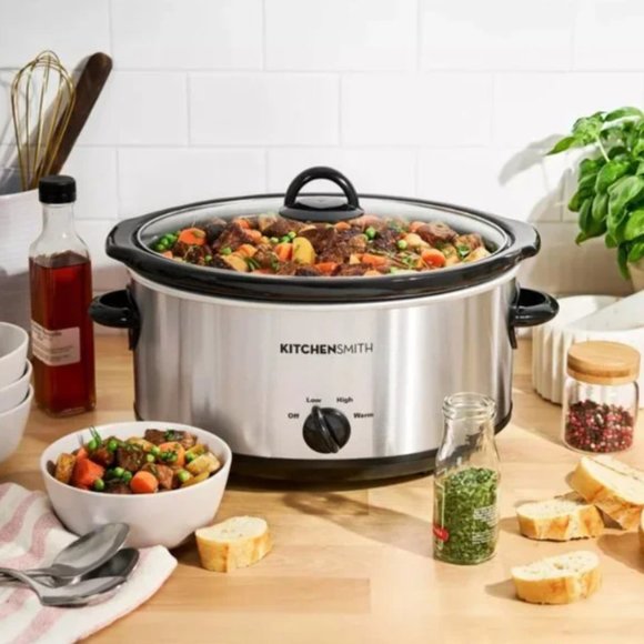 Bella 6qt Manual Slow Cooker - Stainless Steel - Picture 4 of 5